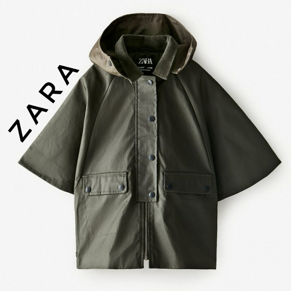 Zara Other - NWT Zara Corduroy Hooded Cape